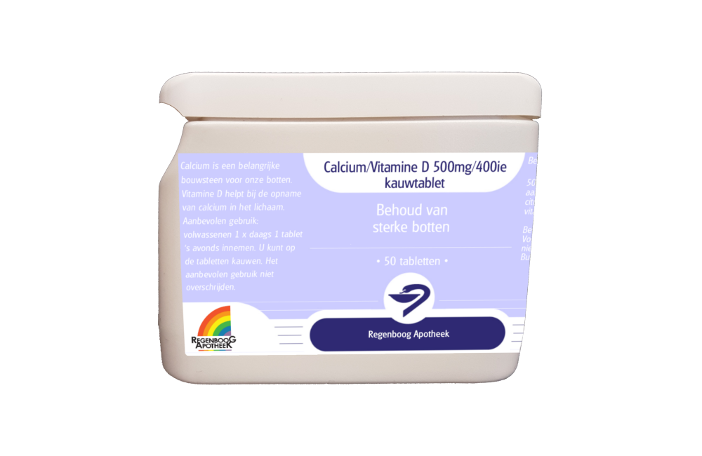 Teleurstelling scheepsbouw Heer Calcium / Vitamine D 500mg / 400i50 tabletten - Vitamines Supplementen en  Mineralen